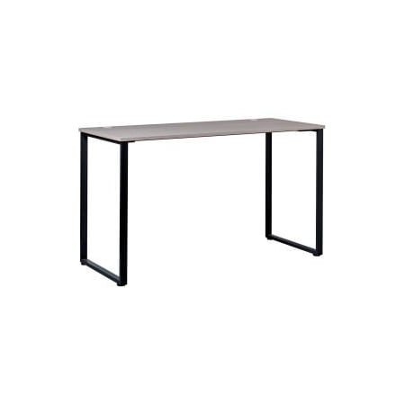 Hirsh Industries Interion Open Plan Standing Height Desk - 60"W x 30"D x 40"H - Gray Top with Black Legs 695602